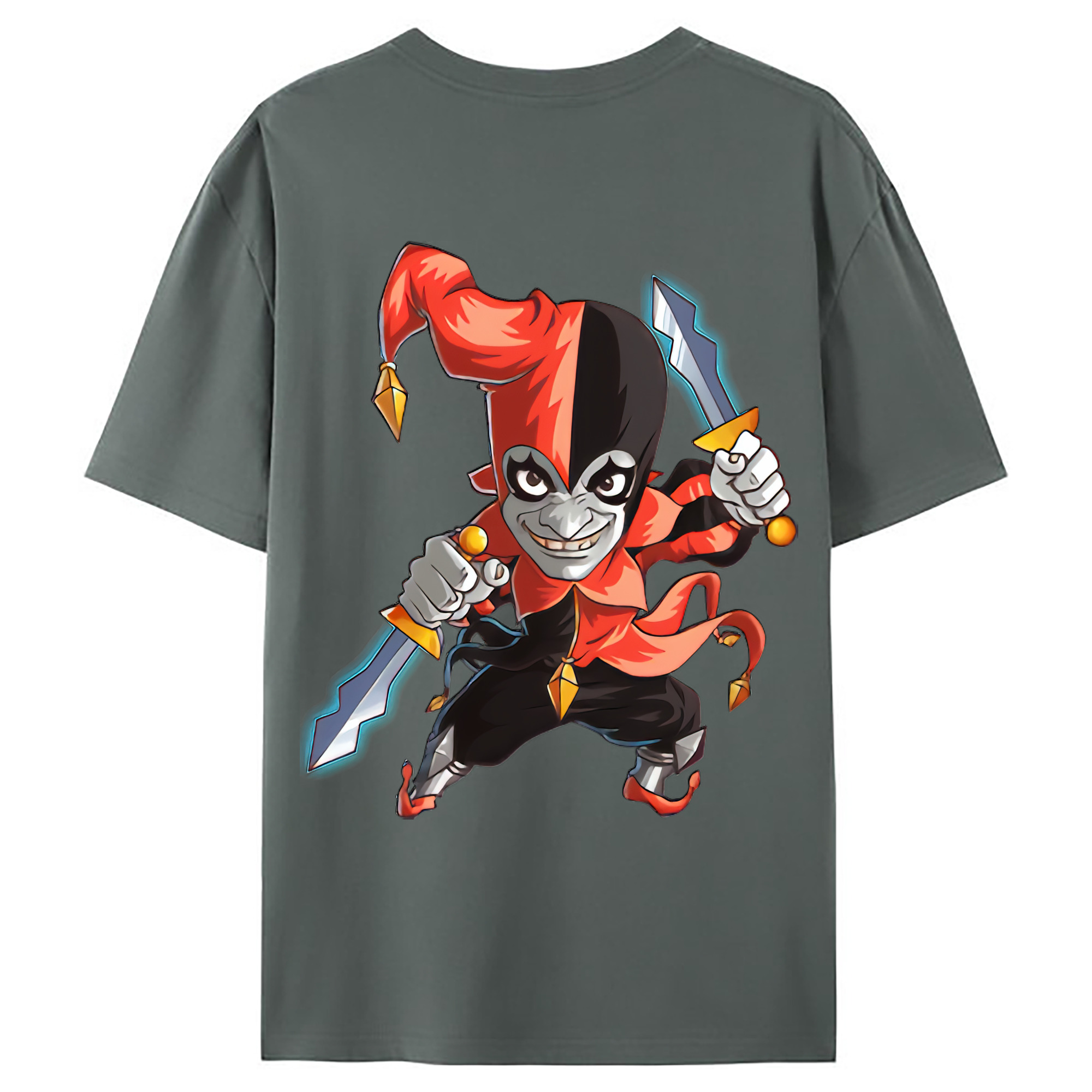 （画像用） リーグ・オブ・レジェンド League of Legends LOL 綿100％ メンズ半袖Tシャツ（バックプリント） 通気性